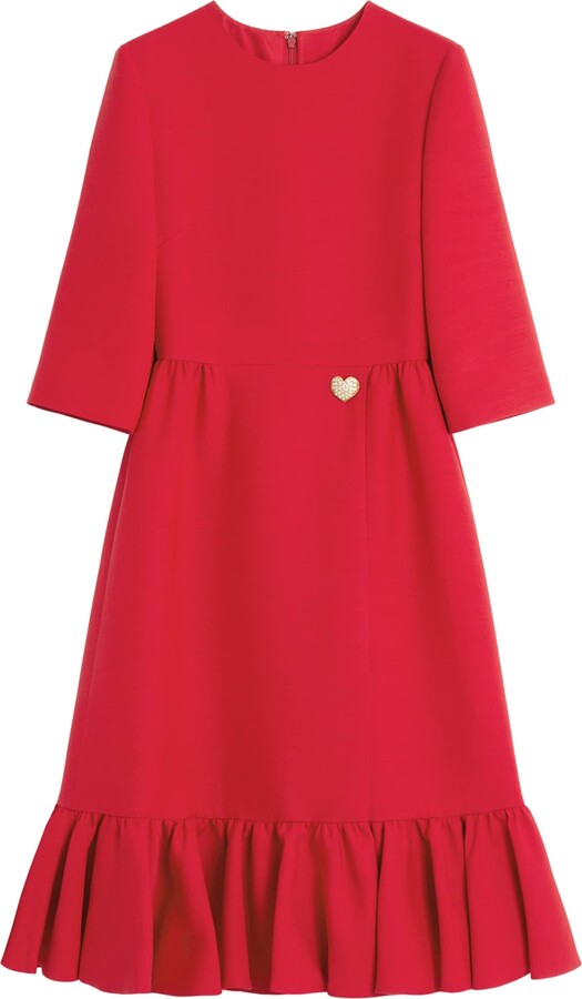 Valentino Crepe Couture Midi Dress