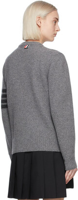Thom Browne Grey Cashmere 4-Bar Sweater