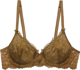 Savage X Fenty, Women's, Floral Lace Unlined Bra, Sheer lace Cups