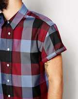 Thumbnail for your product : ASOS Oversized Shirt In Short Sleeve With Buffalo Check