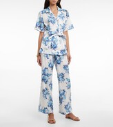 Thumbnail for your product : Emilia Wickstead Fifi floral cotton pajamas