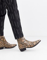asos snake boots