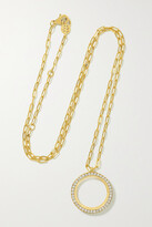 Thumbnail for your product : State Property George 18-karat Gold, Diamond And Onyx Necklace - One size