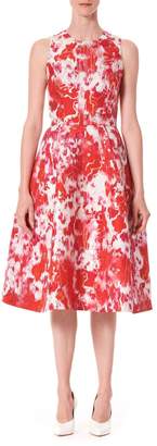 Carolina Herrera Sleeveless Patterned A-Line Dress