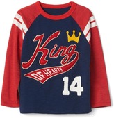 Thumbnail for your product : Gap Heart graphic baseball tee