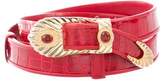 Thumbnail for your product : Judith Leiber Crocodile Adjustable Waist Belt