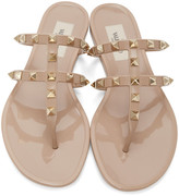 valentino jelly sandals pink
