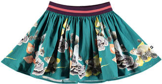 Brenda Woven Squirrel-Print Skirt, Size 2T-12