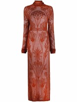 Thumbnail for your product : DSQUARED2 Open-Knit Long-Sleeve Dress