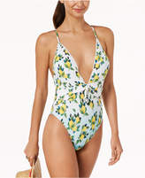 Thumbnail for your product : Nanette Lepore Nanette by Limonata Tie-Front Cheeky One-Piece High-Leg Swimsuit