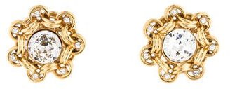 Chanel Crystal Clip-On Earrings