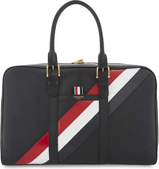 Thom Browne Striped leather holdall