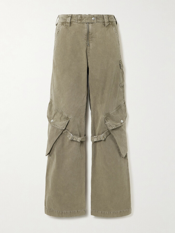 Acne Studios Cotton-canvas Cargo Pants - Green
