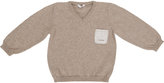 Thumbnail for your product : Malo Elbow-Patch V-neck Sweater