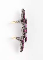 Thumbnail for your product : Vinesh Diamonds And Ruby Double Hinge Ring
