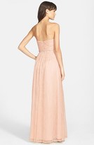 Thumbnail for your product : Adrianna Papell Embellished Waist Strapless Lace Gown
