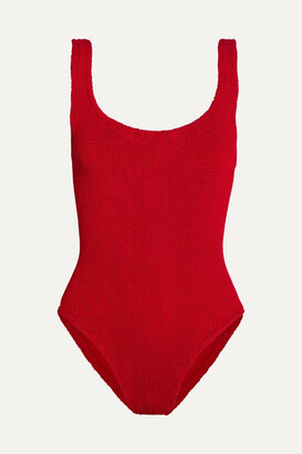 Hunza G Seersucker Swimsuit - Red