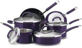 Thumbnail for your product : Rachael Ray 10-pc. Stainless Steel Cookware Set, Eggplant