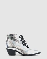Thumbnail for your product : EOS Women's Silver Lace-up Boots - Giddy - Size One Size, 39 at The Iconic