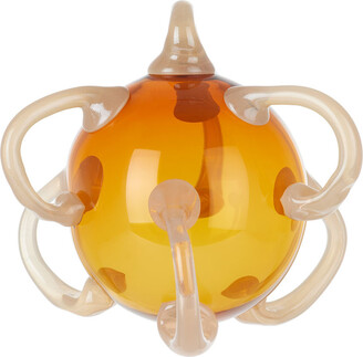Sticky Glass SSENSE Exclusive Orange & Gold Loop Ornament