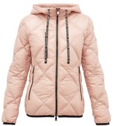 Thumbnail for your product : Moncler Olux Diamond-quilted Nylon Hooded Jacket - Light Pink