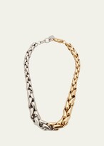 Thumbnail for your product : LAUREN RUBINSKI LR1 Large 14k Yellow and White Gold Bicolor Necklace