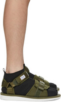 Thumbnail for your product : Suicoke Green maharishi Edition Kuno Flat Sock Sandals