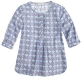 Thumbnail for your product : J.Crew Girls' pleated bib tunic in floral medallion