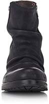 Thumbnail for your product : Shoto Men's Wrinkled Leather Double-Zip Boots - Black