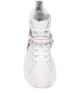 Thumbnail for your product : Miu Miu Crystal Embellished Sneakers