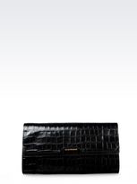 Thumbnail for your product : Giorgio Armani Clutch In Croc Print Calfskin With Shoulder Strap