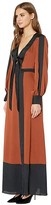 Thumbnail for your product : BCBGMAXAZRIA Color Block Long Dress (Deep Bronze) Women's Clothing