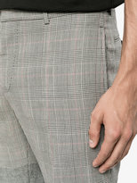Thumbnail for your product : Alexander McQueen Herringbone & Houndstooth Cigar Trousers