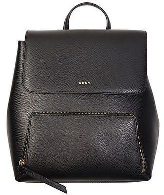 DKNY New Womens Black Bryant Park Saffiano Leather Handbag Backpacks