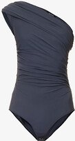 Thumbnail for your product : Gold Sign Womens Dark Blue Women's Dark Blue Ayers One-houlder tretch-Woven Body, ize: