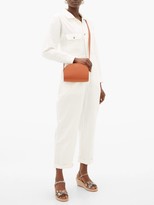 Thumbnail for your product : A.P.C. Half-moon Mini Saffiano-leather Cross-body Bag - Tan