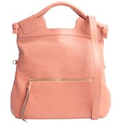 Thumbnail for your product : Foley + Corinna coral leather convertible 'Mid City' hobo bag