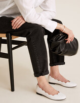 Thumbnail for your product : Marks and Spencer Wide Fit Leather Ballet Pumps