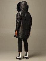 Thumbnail for your product : Just Cavalli Jacket Midi Down Jacket With Hood And Logo