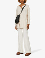 Thumbnail for your product : Free People Around the Clock button-up longline stretch-knit jumper