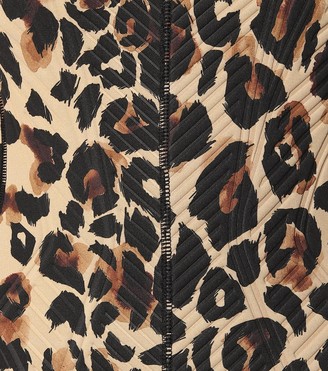 Thierry Mugler Leopard-print jersey dress