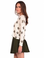 Thumbnail for your product : Vintage Havana Star Print Waffle Crop Top