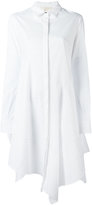 Antonio Berardi - robe-chemise asymétrique - women - coton - 42