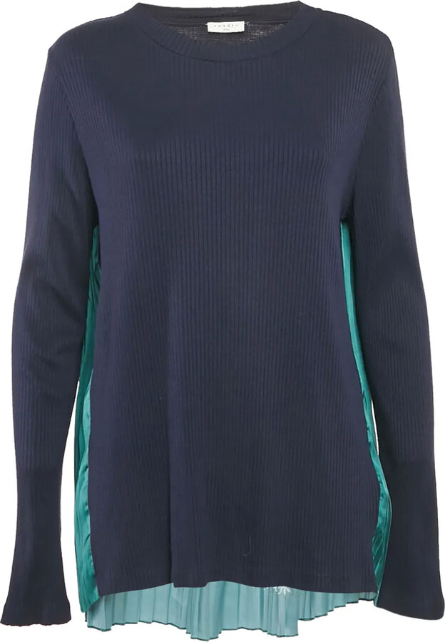 Sandro Paisley-Print Pleated Top