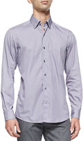 Thumbnail for your product : Ermenegildo Zegna Circle-Print Button-Down Shirt, Purple