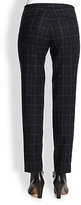 Thumbnail for your product : Theory Item Plaid Straight-Leg Ankle Pants