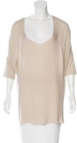 Thumbnail for your product : Raquel Allegra Silk Distressed Tunic