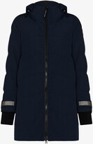 Canada Goose Blue Merritt Hooded Parka Coat - ShopStyle
