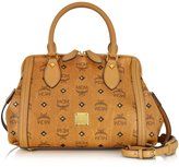 Thumbnail for your product : MCM Gold Visetos Cognac Small Doctor Bag