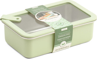 Stainless Steel 42oz Microwave Safe Food Container With Lid